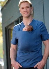 Leisure mother kangaroo multifunction vest (Option: Blue-3XL-Men)