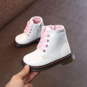 Children's Martin boots ankle boots (Option: white-27)